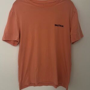 177.Nautica Men's Coral Short Sleeve Tee